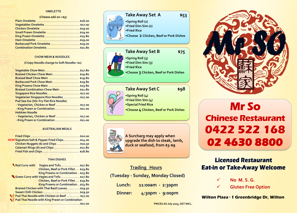 Menu Mr So Chinese Restaurant-2